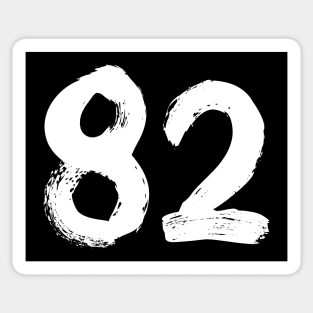 Number 82 Sticker